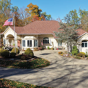 Exterior of residential home
